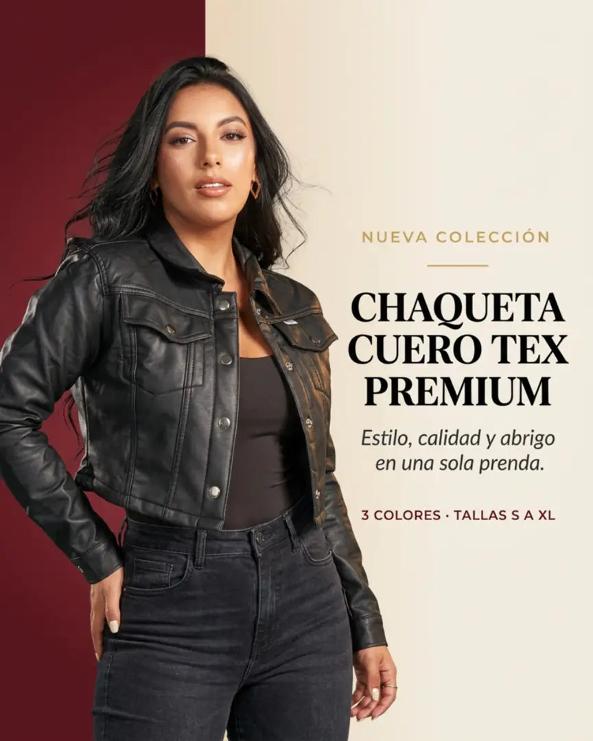 CHAQUETA CUERO TEX