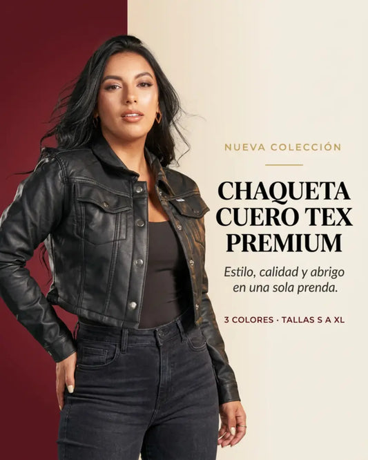 CHAQUETA CUERO TEX