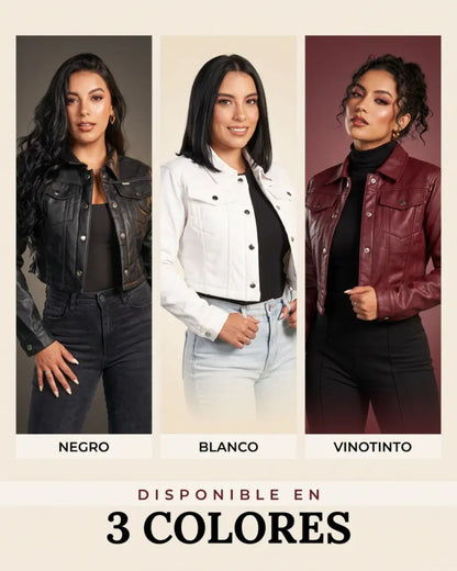CHAQUETA CUERO TEX
