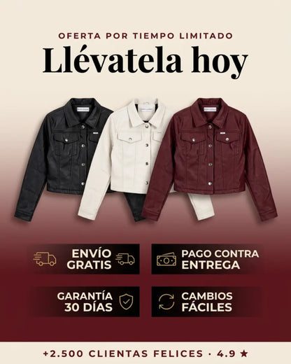 CHAQUETA CUERO TEX