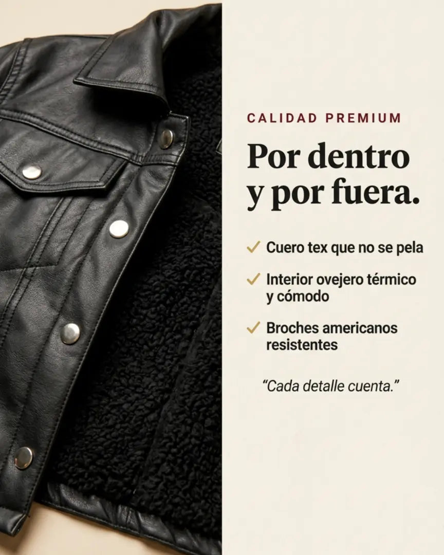 CHAQUETA CUERO TEX