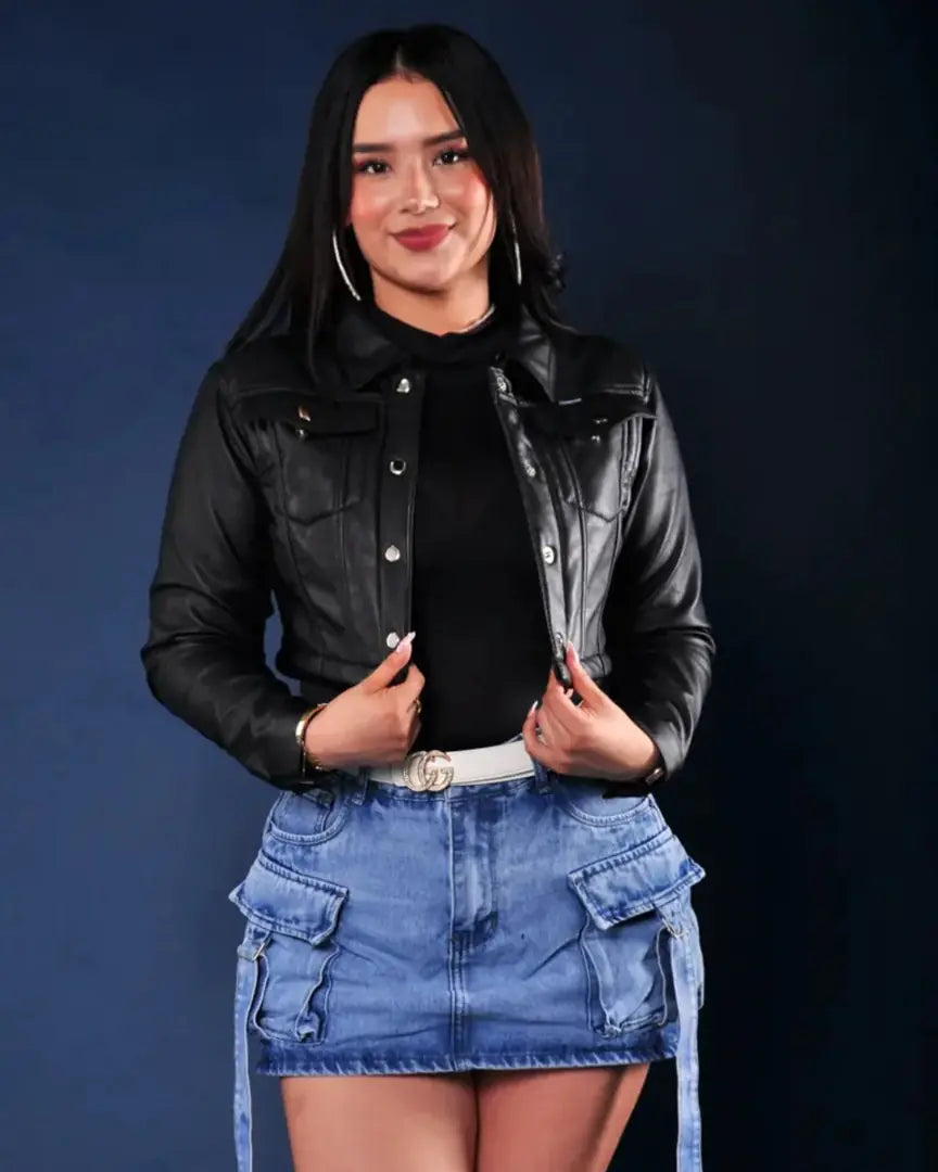 CHAQUETA CUERO TEX